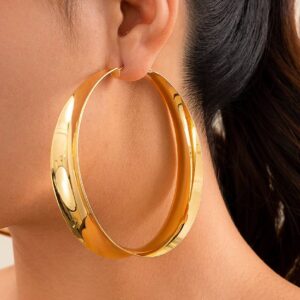 Minimalist Large Hoop Earrings