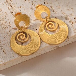 Vacation Style Double Hoop Earrings