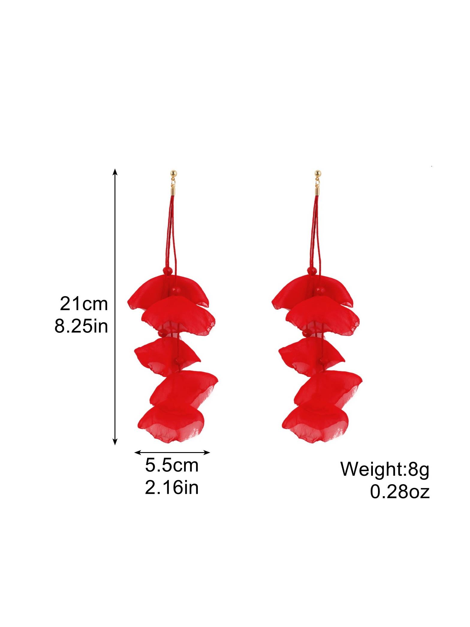 Petal Tassel Earrings
