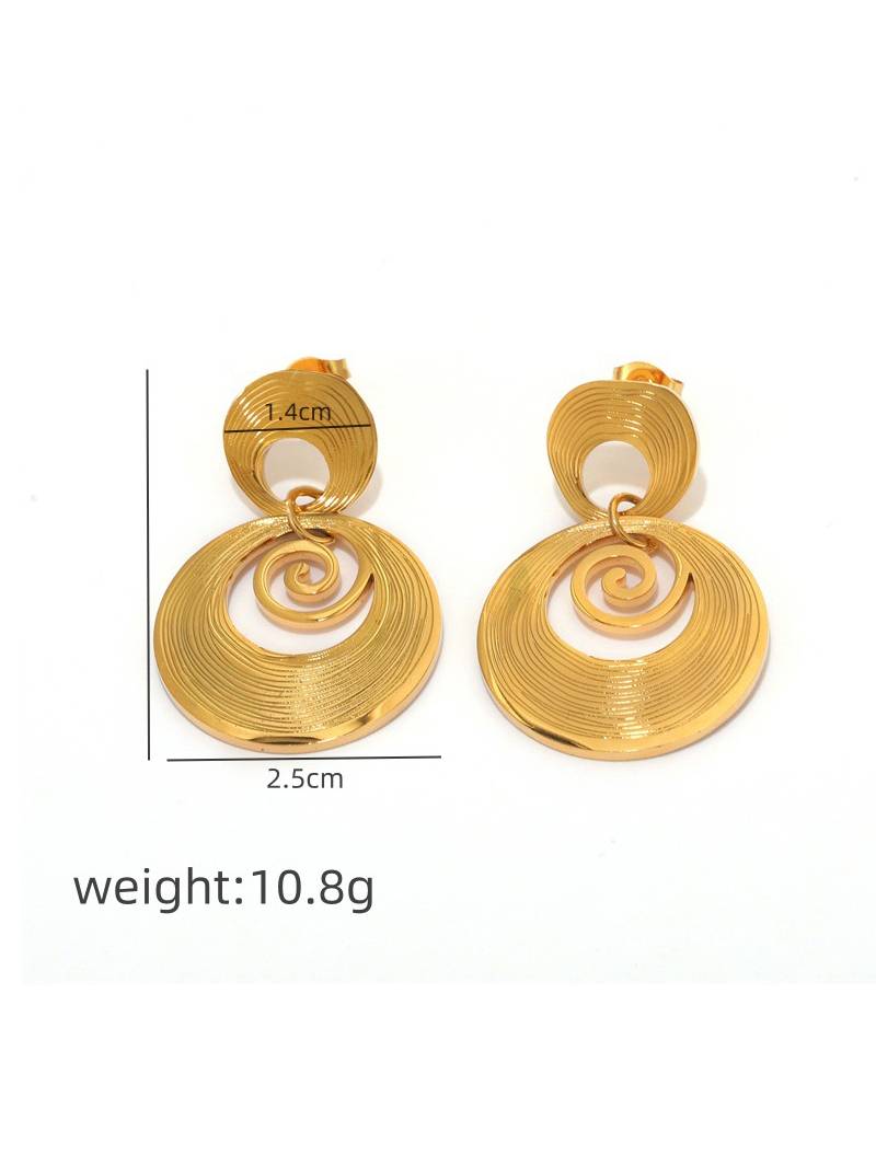 Vacation Style Double Hoop Earrings